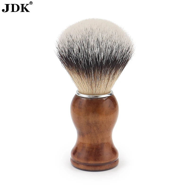 Shaving Products Nylon Bristle Hair Brush Shaving Cleaning Barber Brush Wood Handle Shaving Brushes With Travel Case