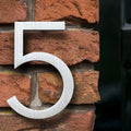 Modern Floating 15cm 6-in Aluminum Silver  House Numbers Door Number