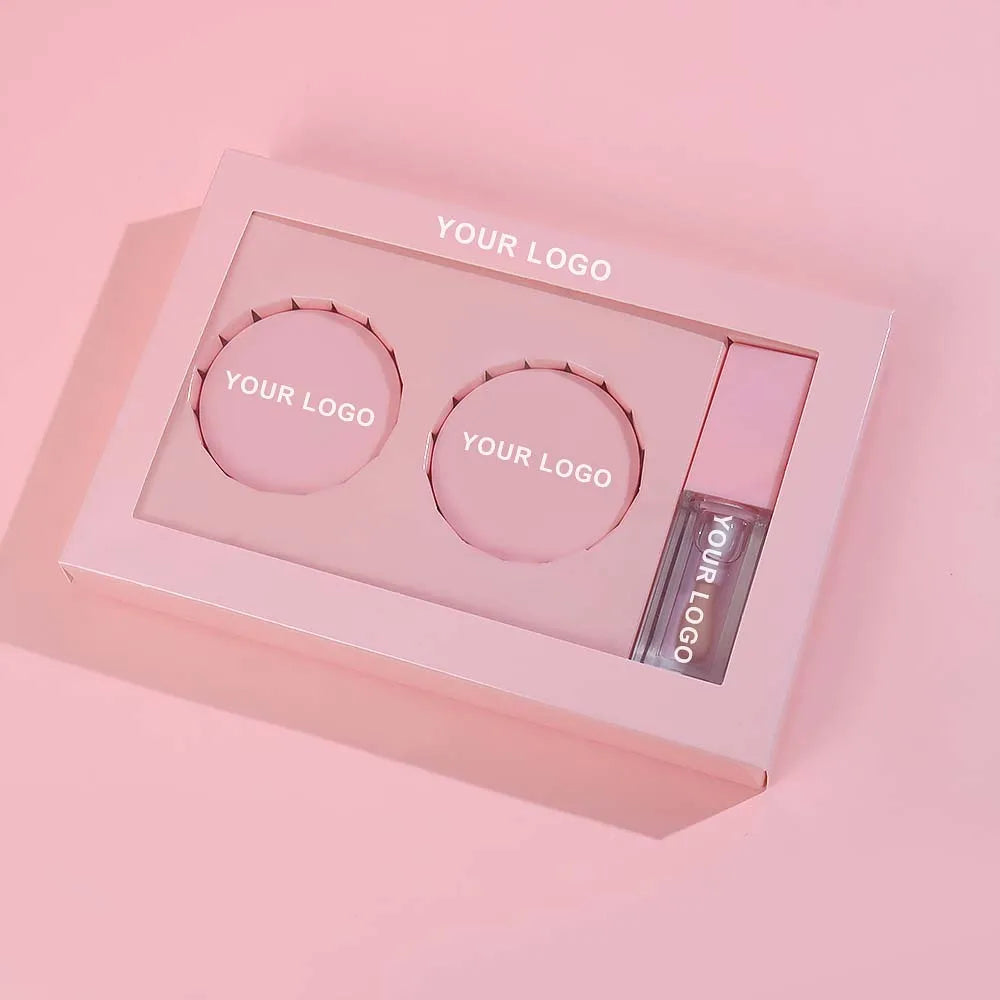 In Stock Pink Lip Balm Mask Set Custom Private Label Organic Vegan Collagen Cute Sugar Lip Scrub Lips Care Kit