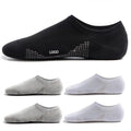 men boat invisible socks new summer thin silicone gel heel socks combed cotton mesh no show socks non slip