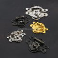 Stock Supply Box Accessories 49 X 37mm Antique Brass Gold Nickel Zinc Alloy Jewelry Box Lock Wooden Box Lock