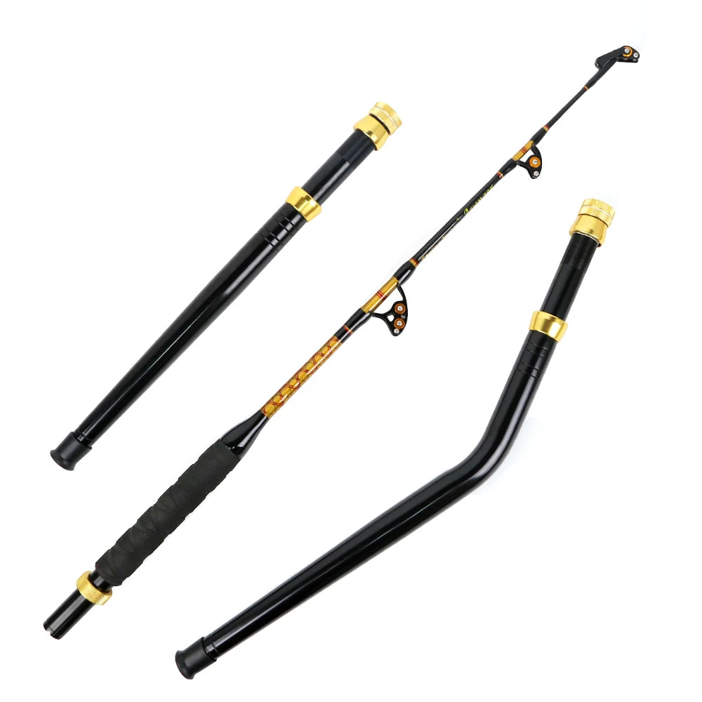 Deep Sea Swivel Tip Guide Trolling Rod Heavy Duty Ocean Boat Tuna Shark Saltwater Big Game Fishing Trolling Rod