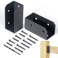 2 X 4 Black Joist Hanger U Shaped Concealed Flanges 12 Gauge Carbon Steel Deck Fence Bracket