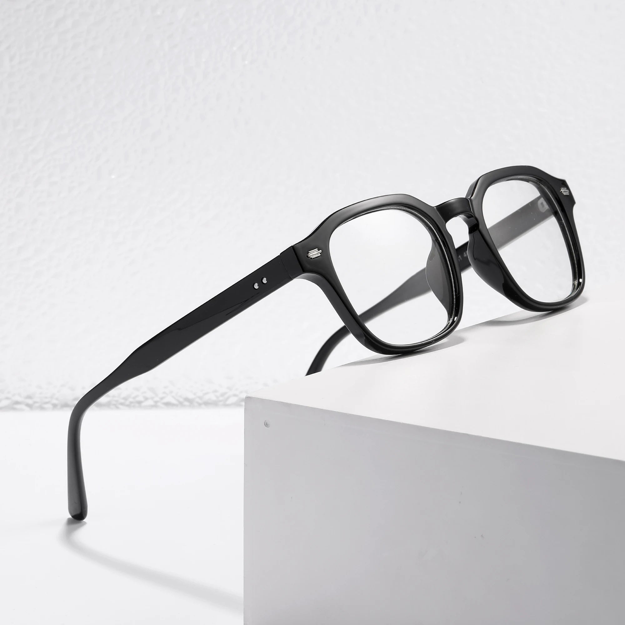 Wholesale Hot Selling PC Frame Plat Lens Eyeglasses Glasses Optical Frame Women Men Glasses 2024