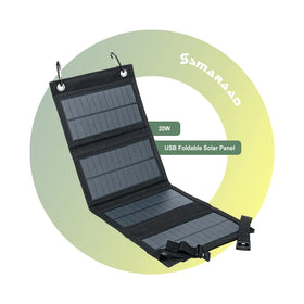 SMARAAD Monocrystalline Silicon Solar Panels Portable Foldable Mini .30W Folding Solar Panel Usb 5V Charger Outdoor Waterproof