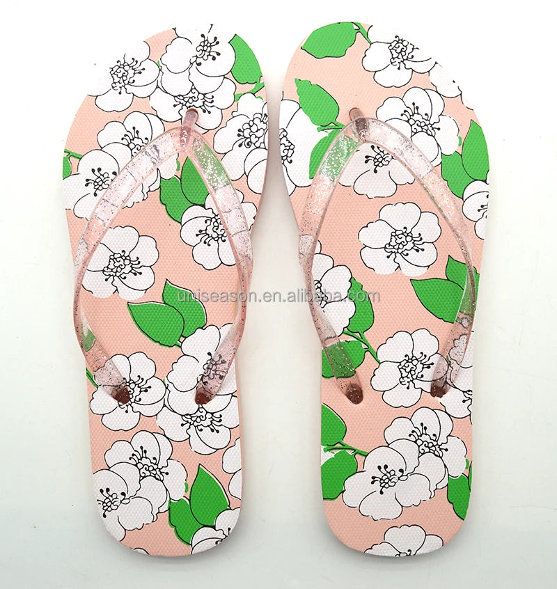 Women's Fashion Trend Light Weight Flip Flop Special Strap Anti-Slippery Anti-Slip PVC Rubber PE Indoor Outdoor Trendy Spring