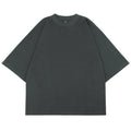 High Quality Heavyweight 300gsm 100% Cotton Boxy Fit Printed Embroidered Plain Tee Plus Size Men's T-Shirt Solid Pattern