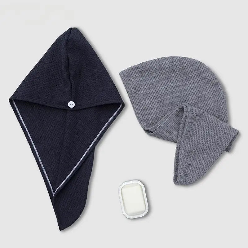 Custom Microfiber Hair Dry Towel New Waffle Design for Hair Woven Bath Towel for Hotel Use