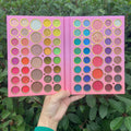 76 Color Eyeshadow Palette Multi Color Pearlescent Matte Blush Gold Scallion Powder Makeup Eyeshadow Plate
