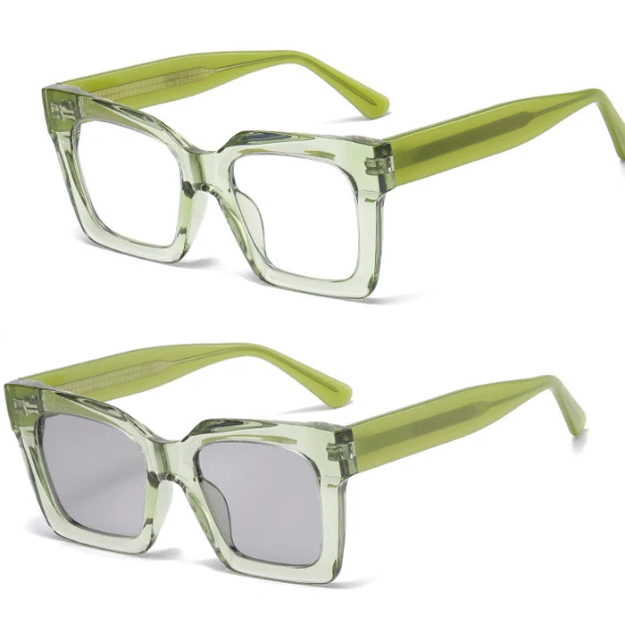 Retro Square Anti Blue Light Optical Glasses Frames for Men Women Fashion Computer Prescription Acetate Eyeglasses TR90