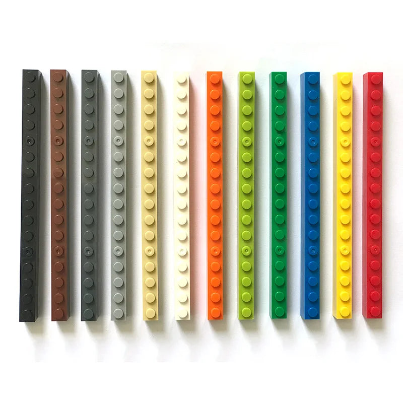 Brick 1x16 Hole ABS Plastic Bulk Small Particle Educational Building Blocks Bricks NO.2465