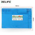 Relife RL-160A Industrial Grade Silicone Pad Heat-Resistant Maintenance Platform Mat for Soldering Station & Mainboard Repair
