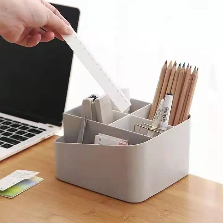 Haogle Wholesale Desktop Skincare Lipstick Multifunctional Plastic Storage Box Cosmetics Storage Office Organizer