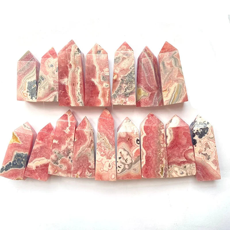 High Quality 3-4CM Natural Crystal Tower Rhodochrosite Points Towers Wands for Healing Other Crystal Crafts Product