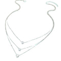 Necklace Overlapping Stars Collarbone Chain Temperament Love Diamond-studded Water Drop Necklace Girls