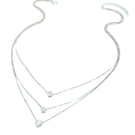 Necklace Overlapping Stars Collarbone Chain Temperament Love Diamond-studded Water Drop Necklace Girls