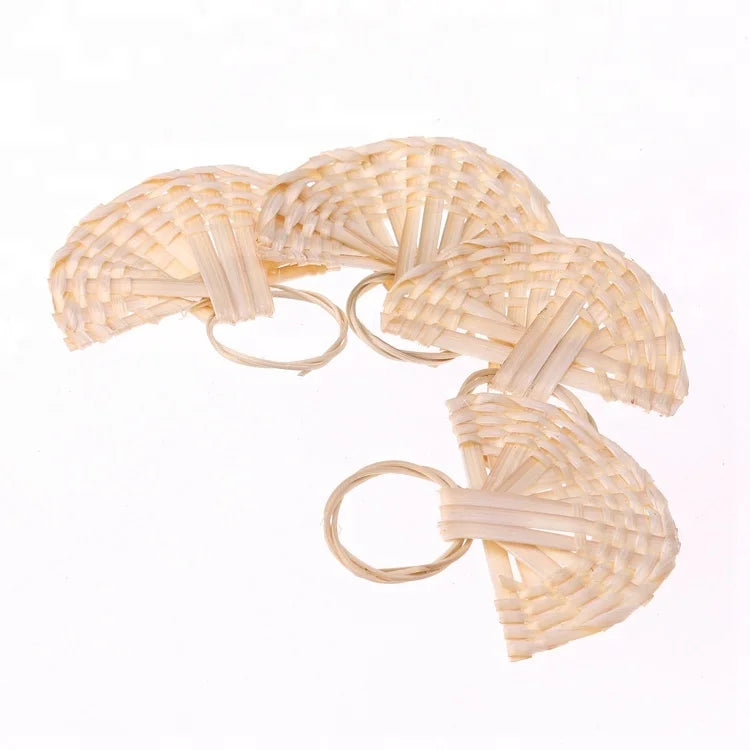 Latest Modern Handicrafts Made of Rattan Natural Unfinished Rattan Jewelry Accessories for Earrings Keychain