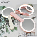Handheld Mirror Private Label  LED Pocket Mirror LED Lights Travel Small Portable Makeup Mirror