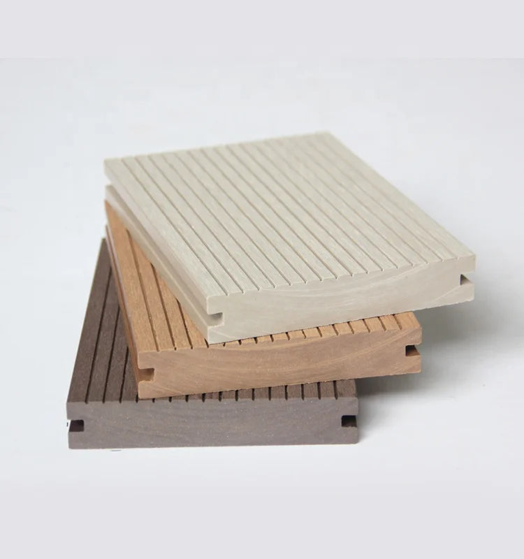 146X22mm Modern Easy-installation Waterproof Resistant to Rotting Eco-Friendly WPC 3D Composite Decking for Outdoor Garden Use
