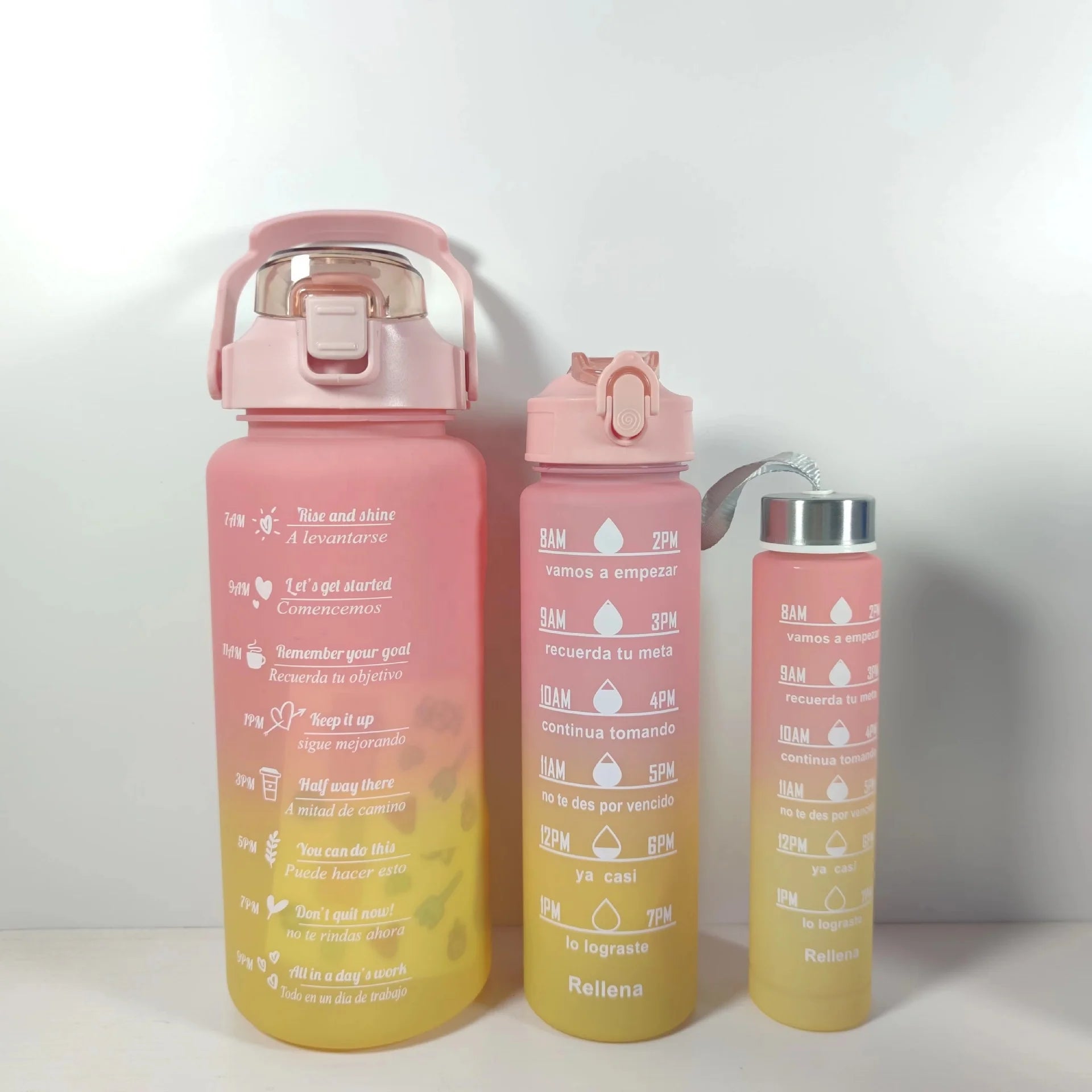 2 Litre Gym Sports Motivational Workout Water Bottle
