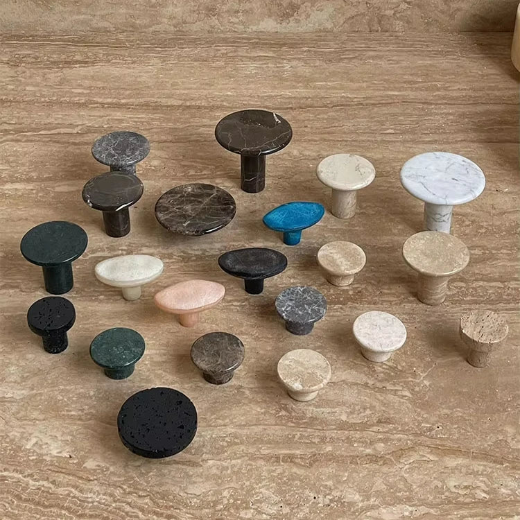 Stonekocc Customized Modern Luxury Natural Marble Coat Hat Hooks Wall Art Light Luxury Bathroom Towel Hooks Cabinet Door Handles
