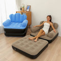 Indoor and Outdoor PVC Inflatable Flocked Lounger Air Sofa Chair Living Room Furniture Sofa Bed Inflatable