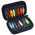 Wholesale 16pcs Metal Spoon Fishing Lures Kit Colorful Hard Bait Artificial Spinners Lure Set with Case for Trout Bass Walleye