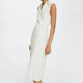 White Shirt Collar Dress Elegant Dresses Women Evening Fashion Summer Dress