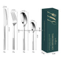 Best Seller Factory Wholesale Modern 24pcs Stainless Steel Knife Spoon and Fork Sets Gift Box Utensils Kitchen Flatware Sets