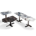 Custom Living Room Set Modern High -end Furniture Console Table Stainless Steel with Marble&Tempered Glass Top Side Coffee Table