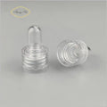 Customized 18/410 Transparent Smooth Plastic Pipette PVC Dropper with Smooth Glass Bottle Stopper