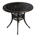 Modern Nordic Cast Aluminum Outdoor Dining Table for Hotel & Park Use Garden Furniture