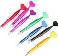 Heart Design Ballpoint Pens Plastic OEM Ballpoint Pens with More Color Options Promotional Stock with Free Refills