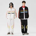 DCY Sweatpants Jogger Set Zip up Tracksuit for MenTrack Suit Custom Embroidery DesignPolyester Tracksuit MenStriped Tracksuit