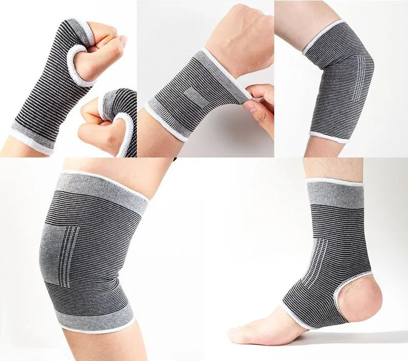Elastic Hinged Ankle Wraps Protector Ankle Brace Wrist Support Set