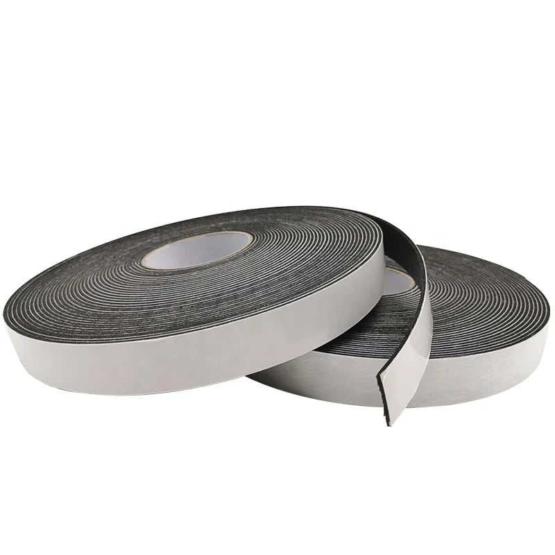 0.5mm 0.8mm 1mm 1.5mm 2mm 3mm 4mm 5mm 6mm Black White PE EVA Soundproof Door Window Acoustic Weatherstrip Foam Seal Tape