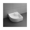 Deep Shower Base Tray Custom Universal caravan Bathroom Wet Room ABS Material 35cm Deep Curved Walk in Shower Cubicle Pan