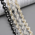 Special Product 1cm Wide Pearl Diamond Gold and Silver Ribbon Bag Decorative Lace