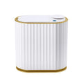 Slim Rectangular Kitchen Waste Storage Bucket Indoor/Outdoor ABS PP Trash Bin Built-In Structure Induction for Office Desktop