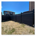 Wood Plastic Composite Home Garden Fence WPC Panels Better Than Vinyl Pvc Fence Waterproof Landscape Fencing Gate Panel