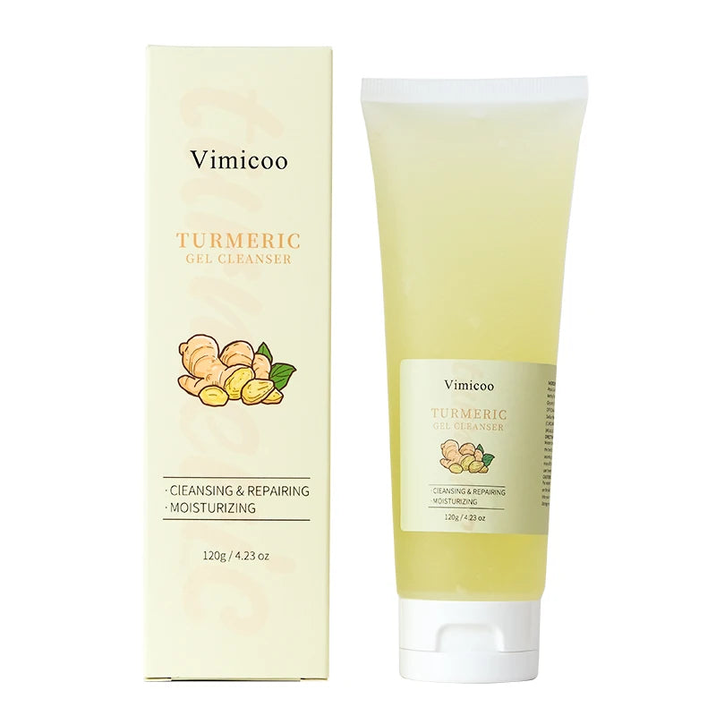 Organic Vegan Herbal Private Label Skin Care Oil Control Tumeric Facial Pore Moisturizing Cleanser Gel Turmeric Face Wash