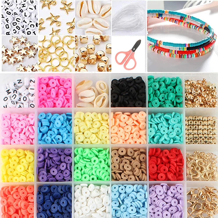 Hot Selling 6mm Clay Beads Box Set Clay Beads for Jewelry Making