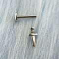 G23 Titanium Sword Tragus Helix Earring Labret Piercing Jewelry Children's Orthodox Wedding Engagement Fashion