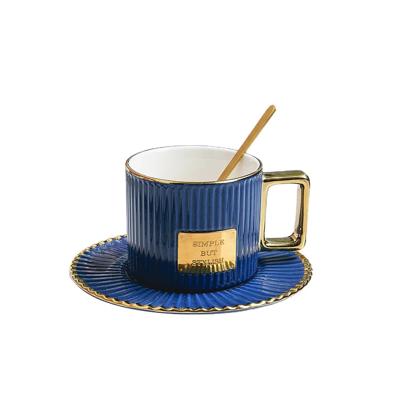 Eco-Friendly Porcelain Party ceramic cup cup and saucer set for wedding