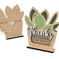 Custom Teacher Appreciation Gift Wood Planter Stake Gift Card Holder