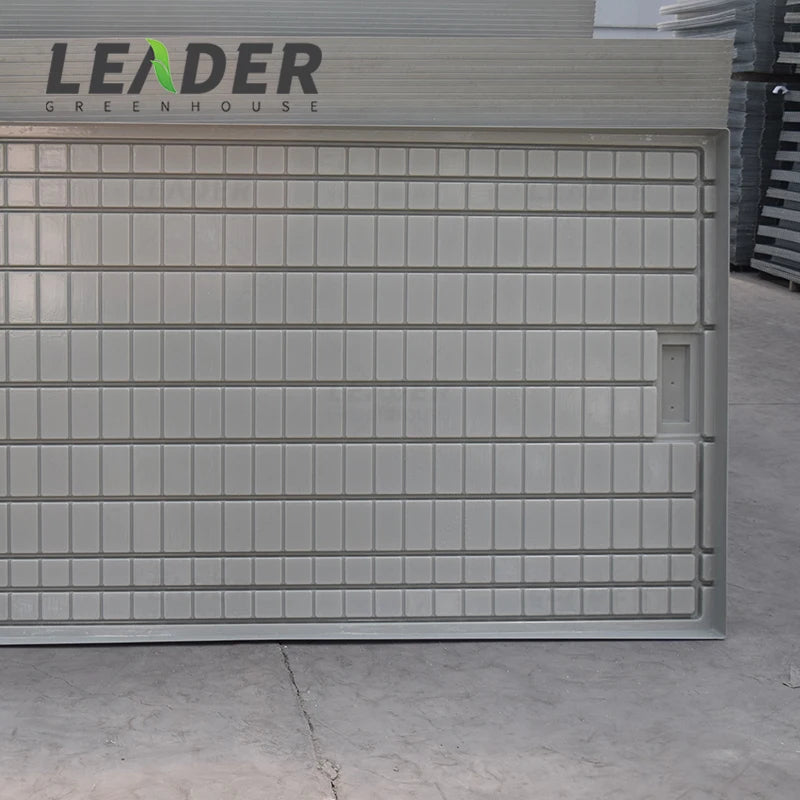 Greenhouse Bench Structure Vegetable Hydroponic Growing Ebb and Flow Rolling Bench ABS Plastic Table Trays