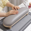 Nail Hand Pillow Let Go Mat Table Mat Nail Salon ToolsNail Arm RestProfessional Nail Arm Rest Solid Wood with PU Leather