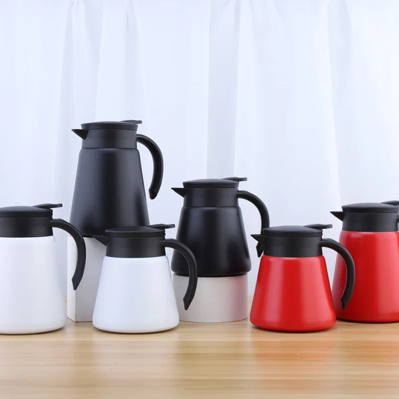 Minimalist New Design 600ml 800ml Double Wall Vacuum Thermos Coffee Carafe Contemporary Coffee Pot