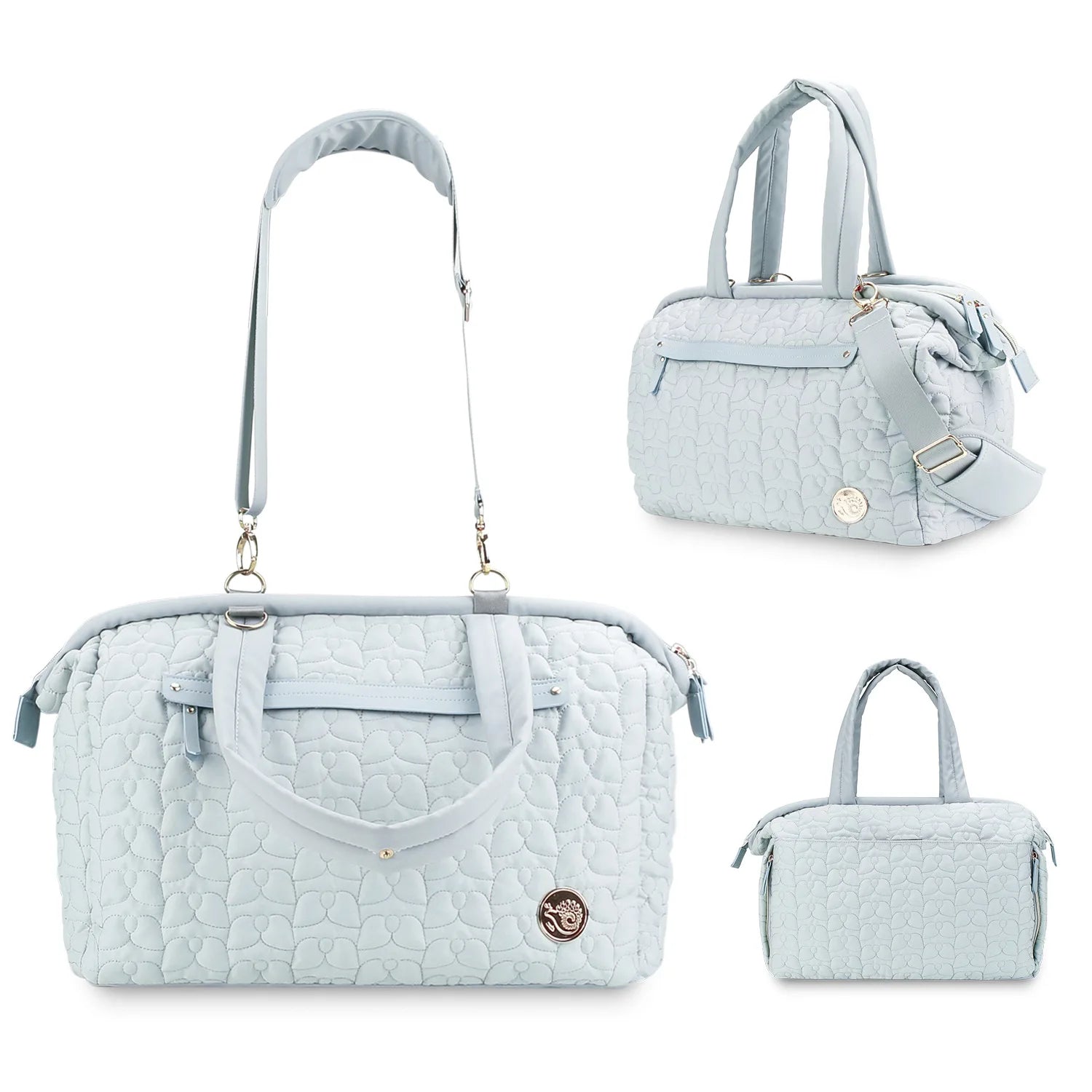 2023 Popular New Outdoor Baby Products Quilted Design Large Capacity Mother Bag OEM Customized Organizer Logo Style
