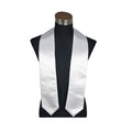 180*15cm White Satin Polyester Sublimation Personalized Honor Shawl Custom Graduation Stoles 72 Inch